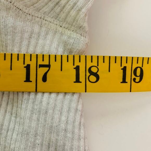 WE THE FREE PEOPLE Top Blouse Ribbed Thermal V-Neck Peplum Full Side Slits SM - Picture 13 of 14